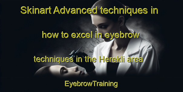 Skinart Advanced techniques in how to excel in eyebrow techniques in the Herekli area | EyebrowTraining | EyebrowClasses | SkinartTraining-Turkey
