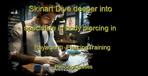 Skinart Dive deeper into specialize in body piercing in Bayacionu | #PiercingTraining #PiercingClasses #SkinartTraining-Turkey