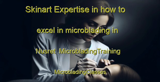 Skinart Expertise in how to excel in microblading in Nusret | #MicrobladingTraining #MicrobladingClasses #SkinartTraining-Turkey