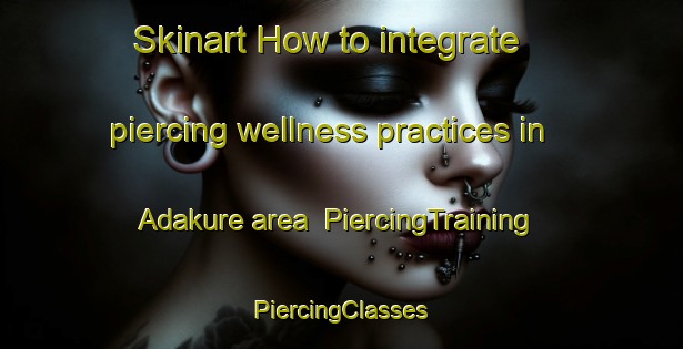 Skinart How to integrate piercing wellness practices in Adakure area | #PiercingTraining #PiercingClasses #SkinartTraining-Turkey