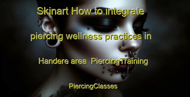 Skinart How to integrate piercing wellness practices in Handere area | PiercingTraining | PiercingClasses | SkinartTraining-Turkey