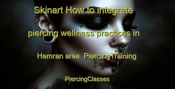 Skinart How to integrate piercing wellness practices in Hemran area | #PiercingTraining #PiercingClasses #SkinartTraining-Turkey