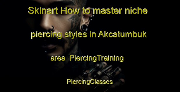 Skinart How to master niche piercing styles in Akcatumbuk area | #PiercingTraining #PiercingClasses #SkinartTraining-Turkey