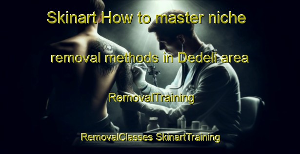 Skinart How to master niche removal methods in Dedeli area | #RemovalTraining #RemovalClasses #SkinartTraining-Turkey