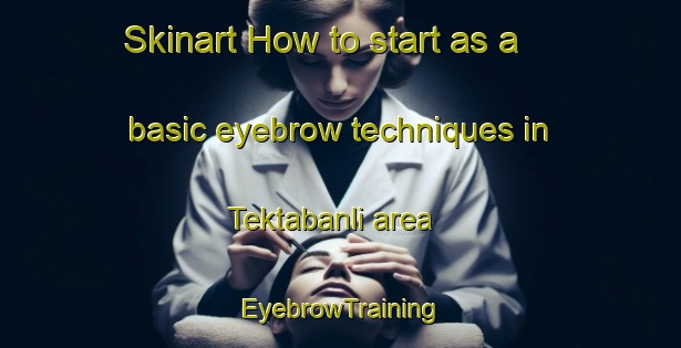 Skinart How to start as a basic eyebrow techniques in Tektabanli area | EyebrowTraining | EyebrowClasses | SkinartTraining-Turkey