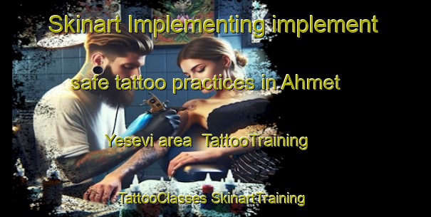 Skinart Implementing implement safe tattoo practices in Ahmet Yesevi area | #TattooTraining #TattooClasses #SkinartTraining-Turkey