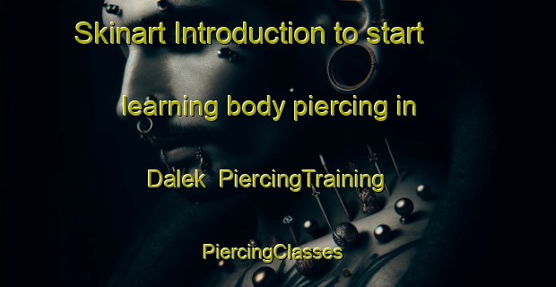 Skinart Introduction to start learning body piercing in Dalek | PiercingTraining | PiercingClasses | SkinartTraining-Turkey